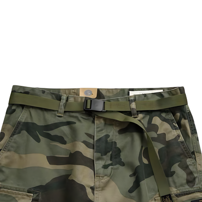 Men’s belted cargo shorts