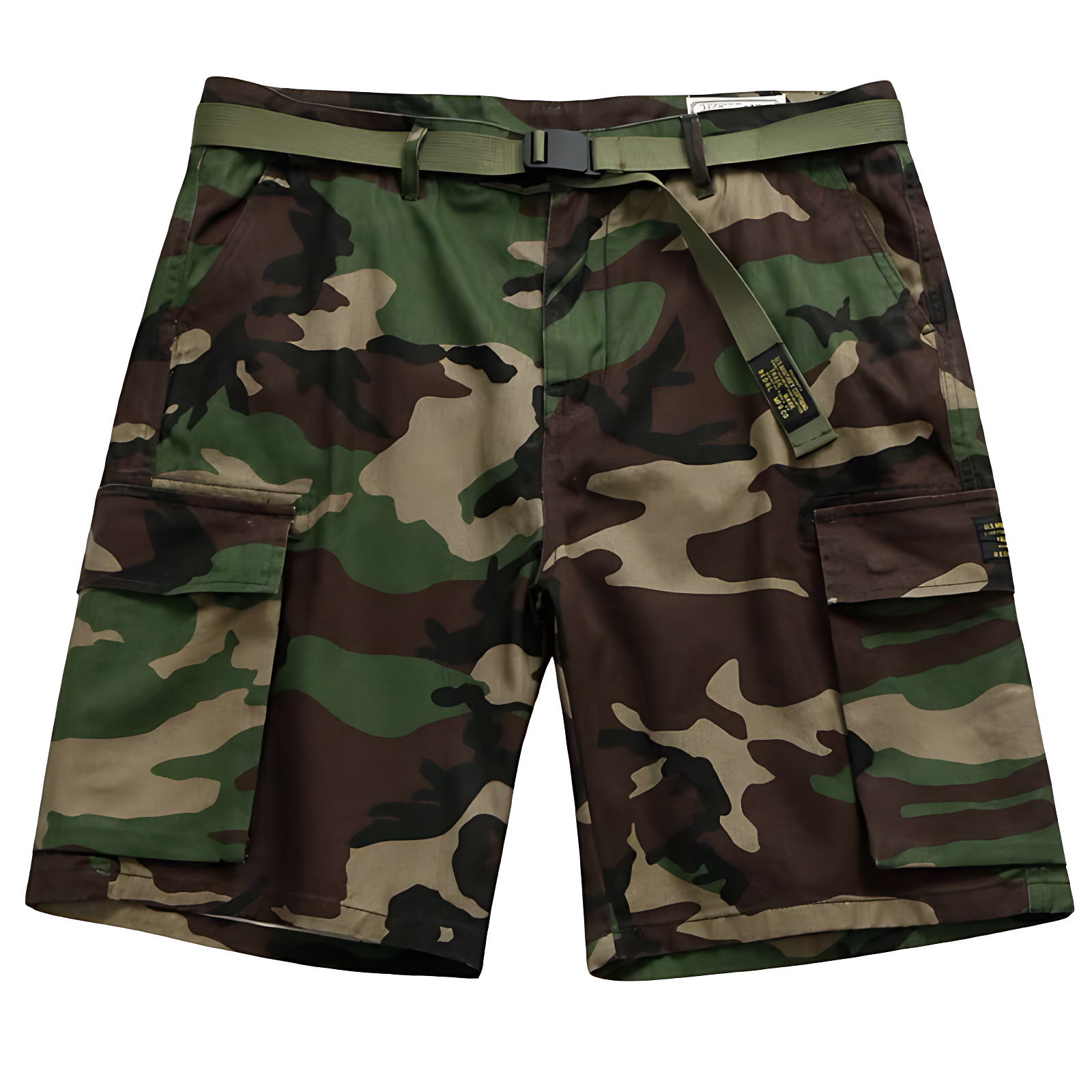 Men’s belted cargo shorts