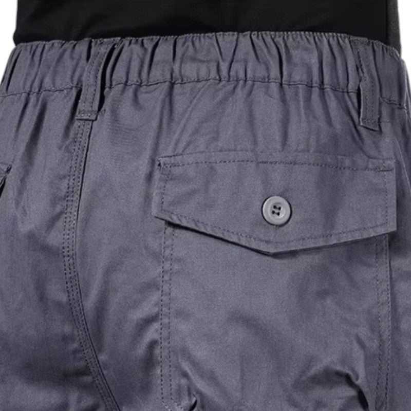 Mens Black Cargo Below The Knee Shorts