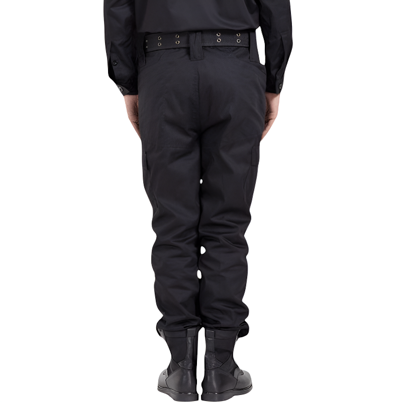 Mens black combat trousers