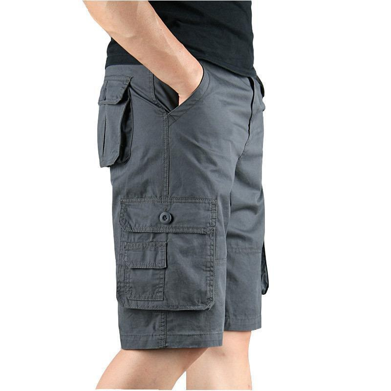 Mens cotton cargo shorts