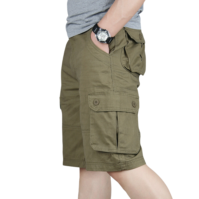 Mens cotton cargo shorts