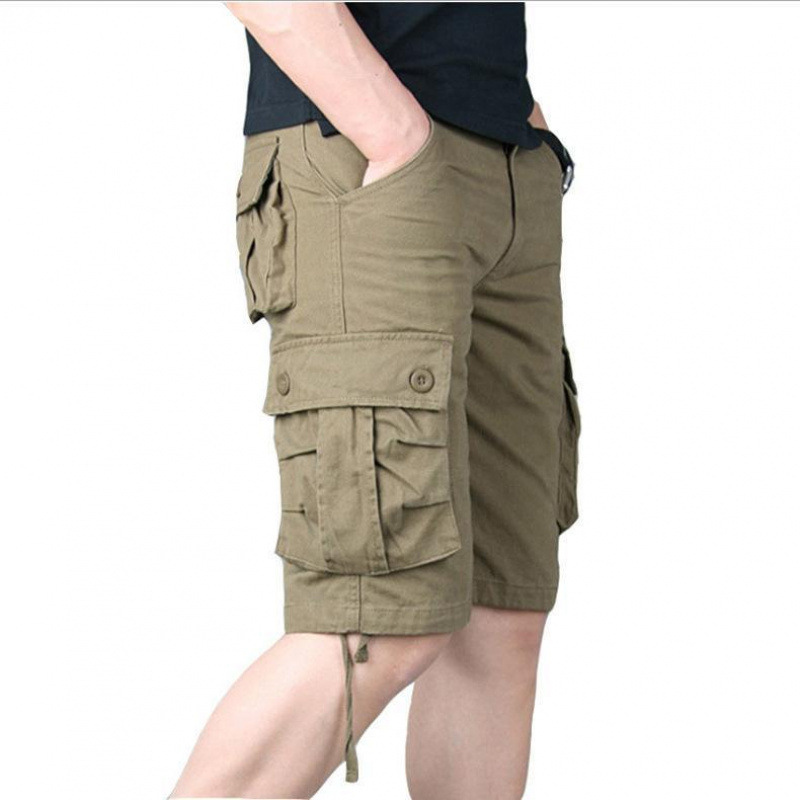 Mens cotton cargo shorts