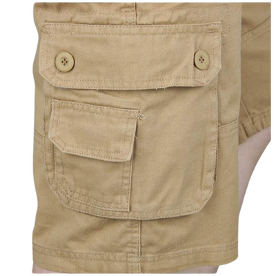 Mens cotton cargo shorts