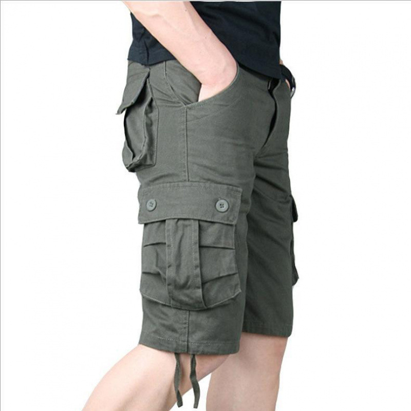 Mens cotton cargo shorts