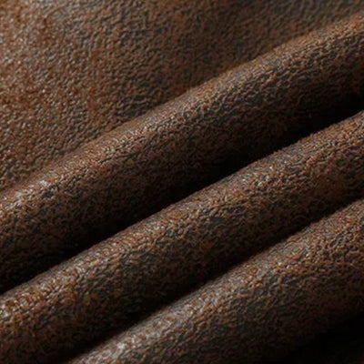 Men’s Faux Leather Military Jacket