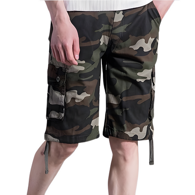 Mens long camo shorts