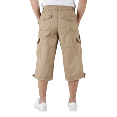 Mens Long Cargo Shorts