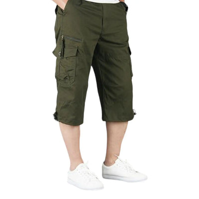 Mens Long Cargo Shorts