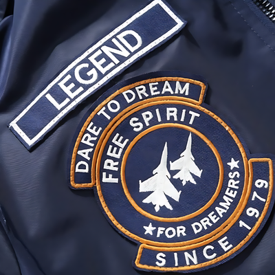 Mens military flight jacket