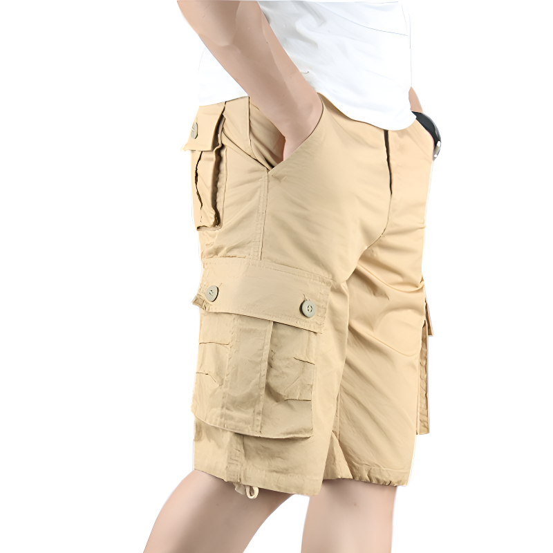 Mens multi pocket cargo shorts