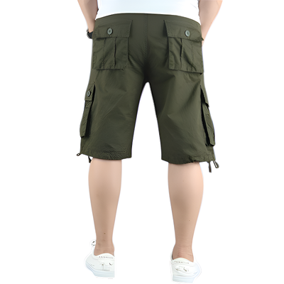 Mens multi pocket cargo shorts