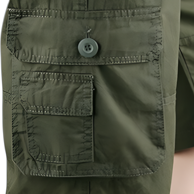 Mens multi pocket cargo shorts