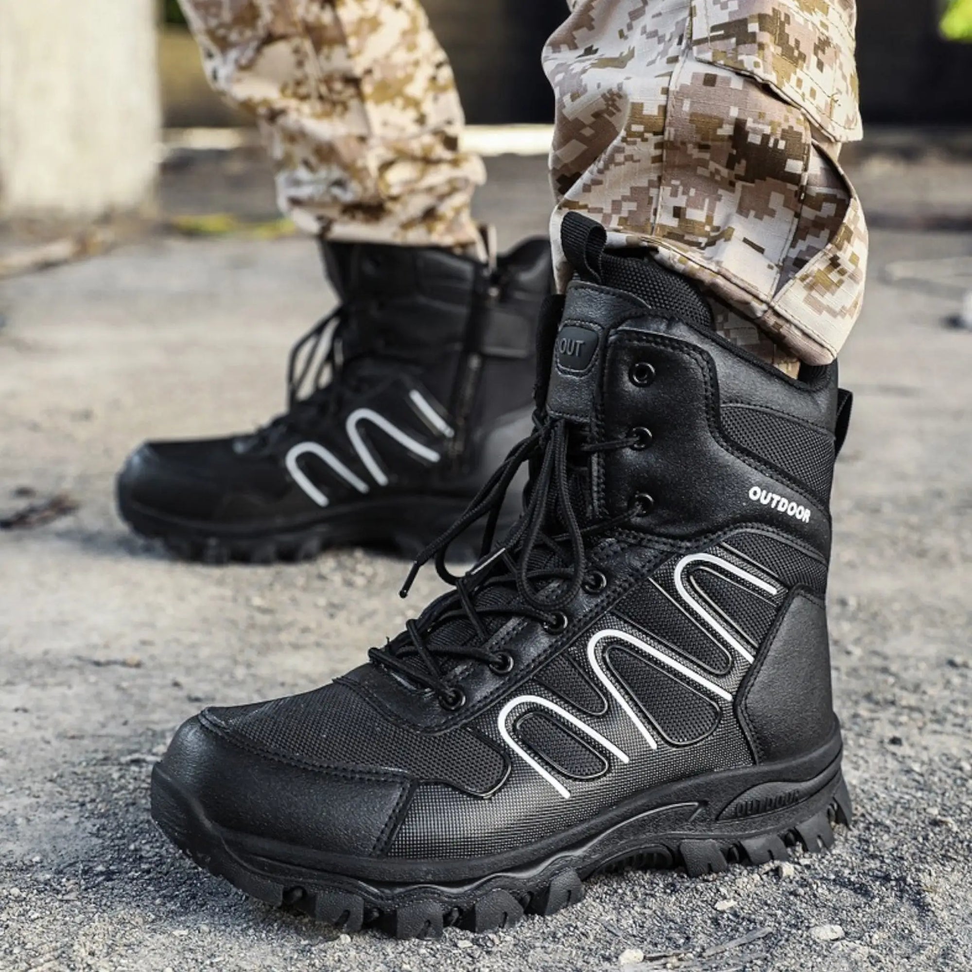 Mens tactical waterproof boots