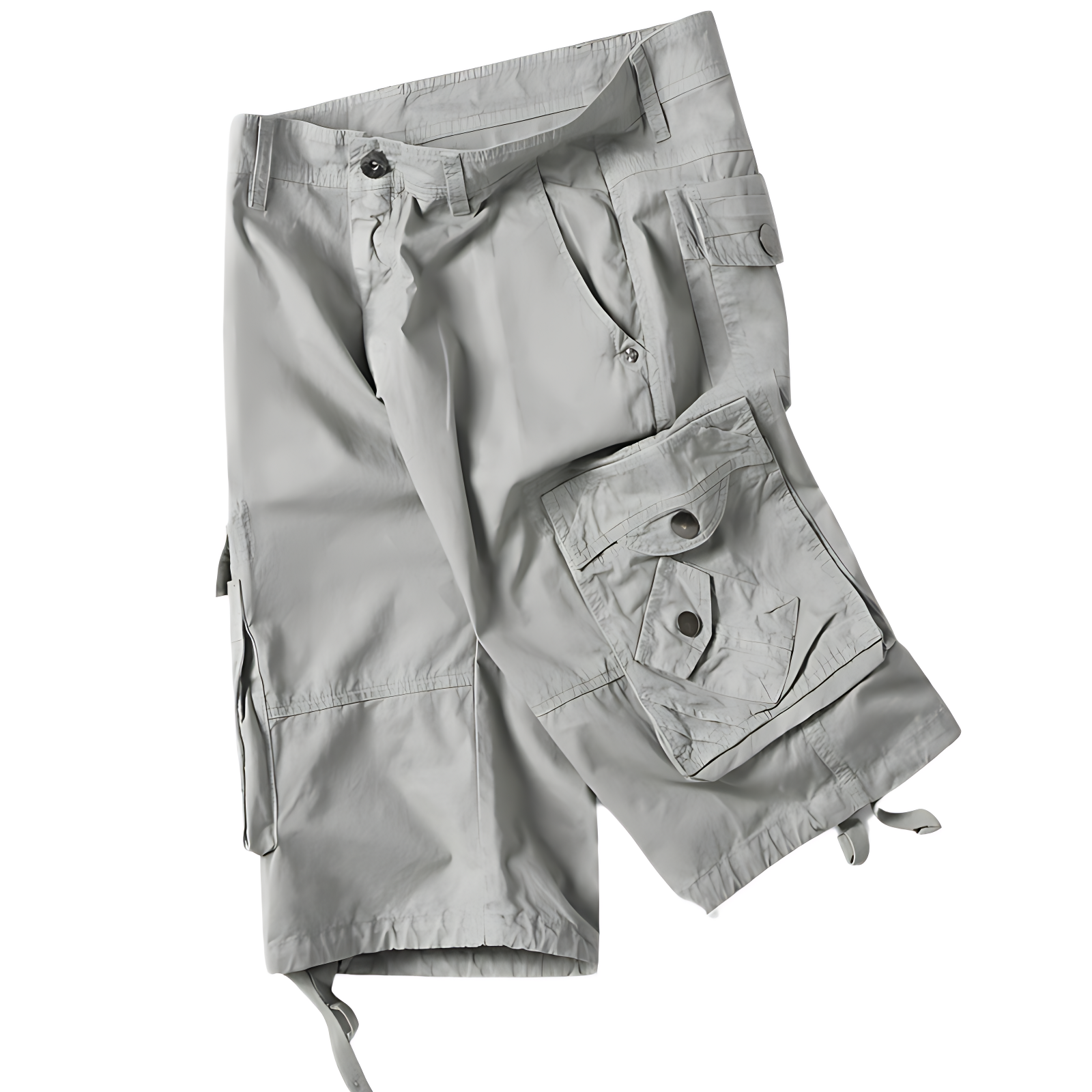 Mens white camo cargo shorts