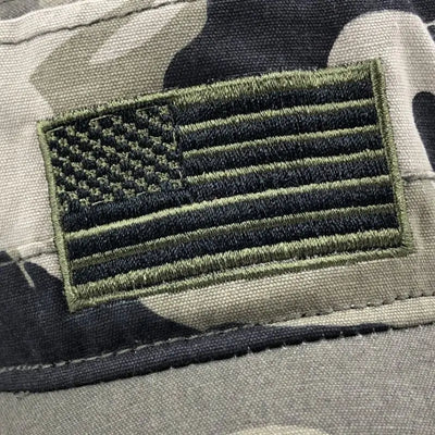 Military baseball cap with flag