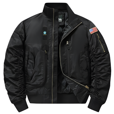 Military flight bomber jacket