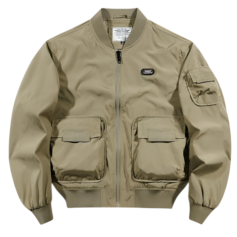 Military flight jacket multipocket