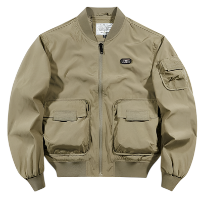 Military flight jacket multipocket