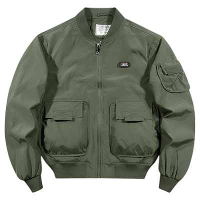 Military flight jacket multipocket