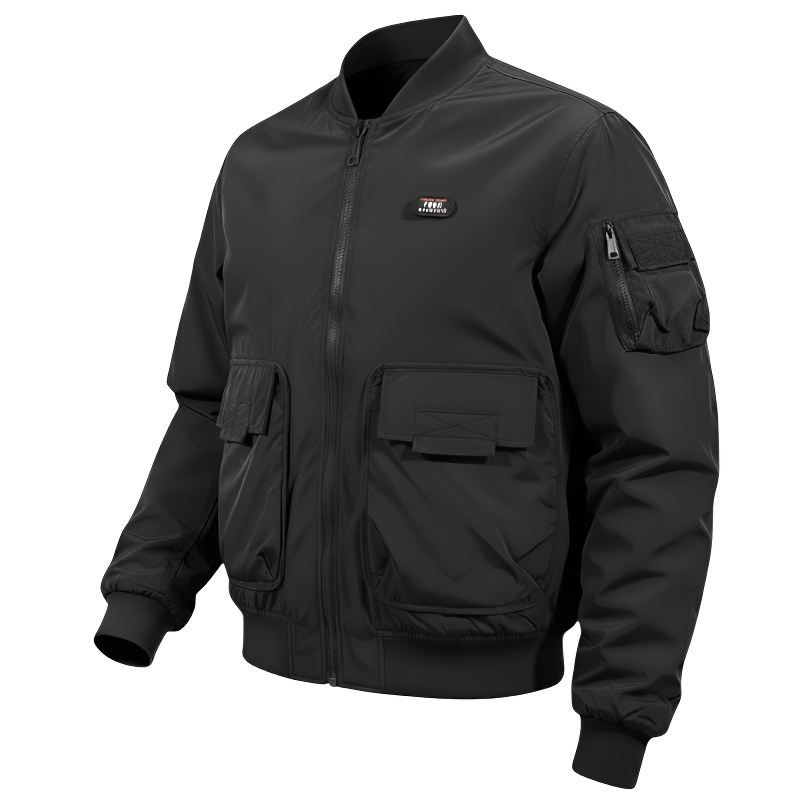 Military flight jacket multipocket