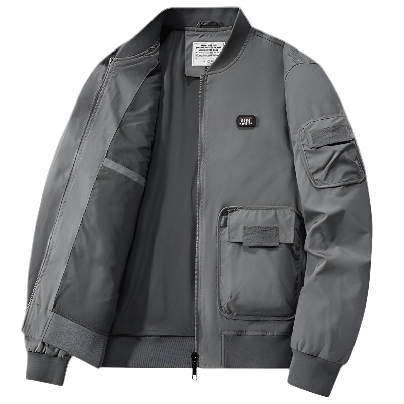 Military flight jacket multipocket