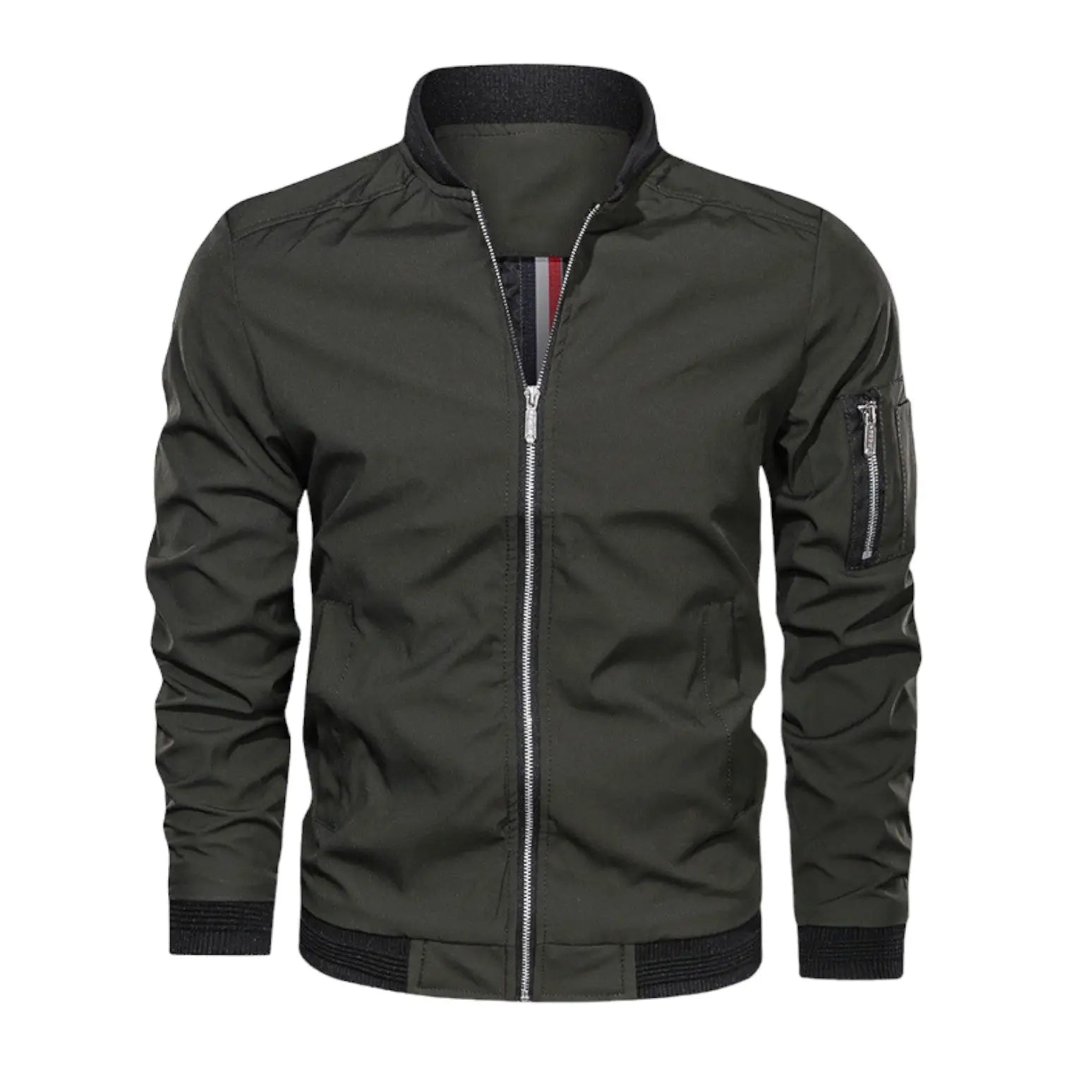 Military Green Bomber Jacket