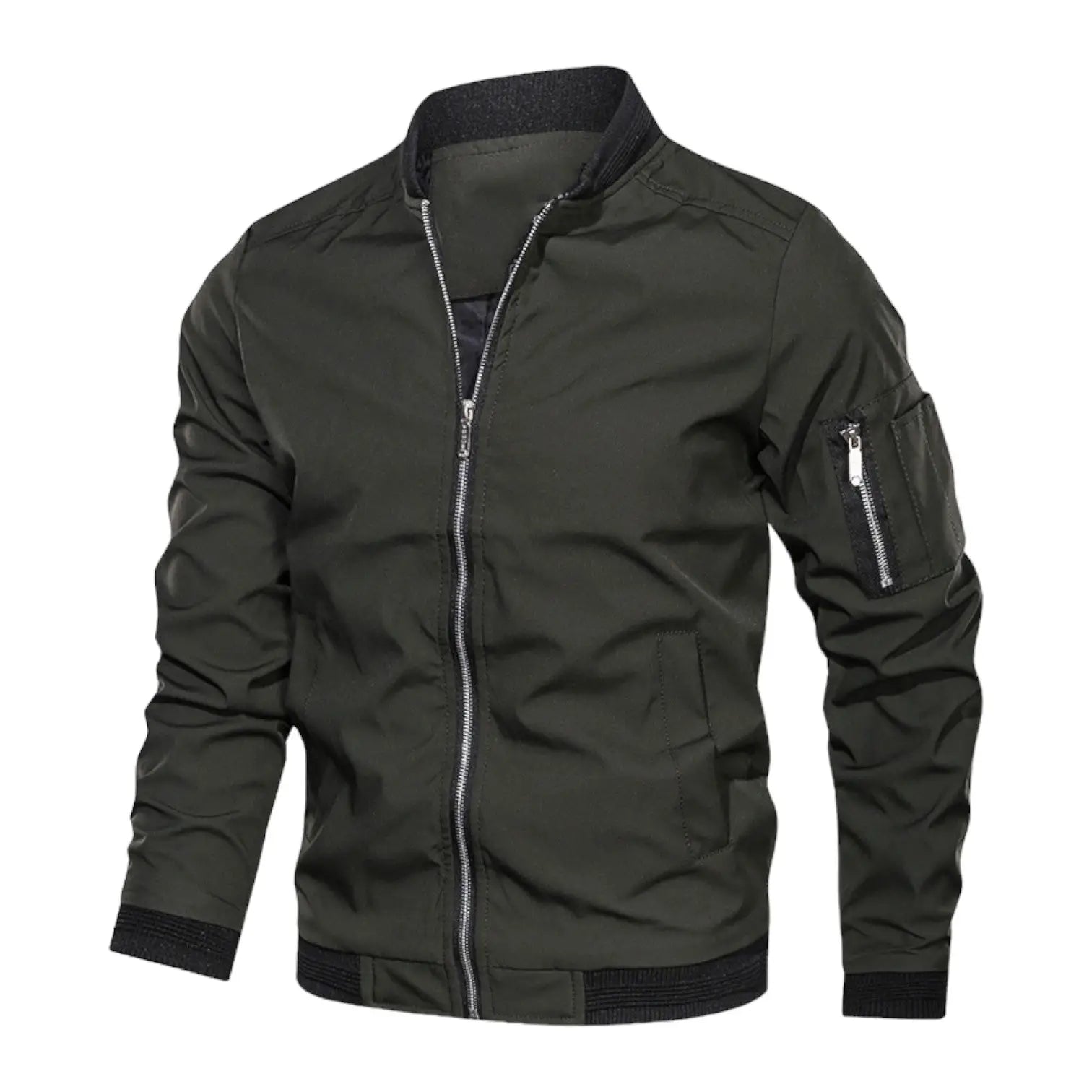 Military Green Bomber Jacket