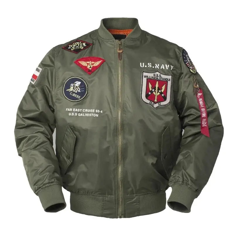 Military Green Bomber Jacket Mens