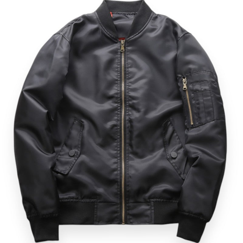 Military hooded ma1 bomber jacket