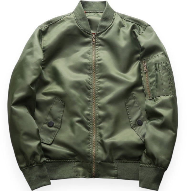 Military hooded ma1 bomber jacket