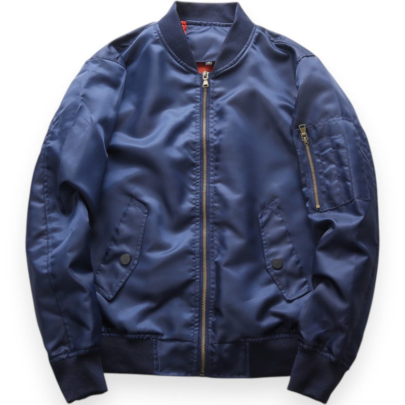 Military hooded ma1 bomber jacket