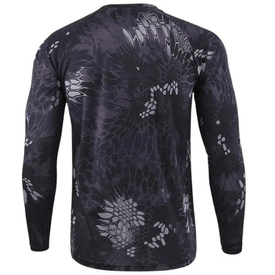 Military style men’s camo combat long sleeve t shirt
