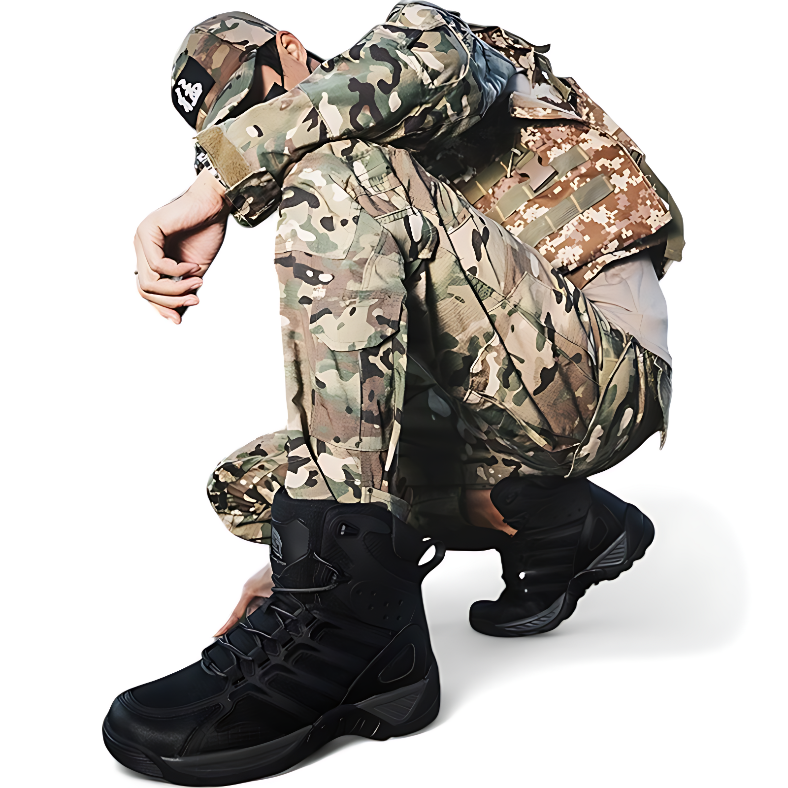 Modern mens tactical boots