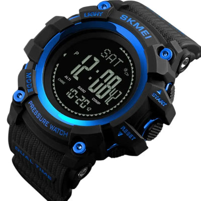 Montre homme sport militaire avec baromètre et boussole