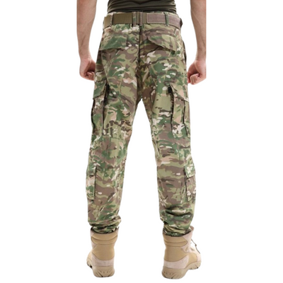 multi pocket cotton camouflage pants
