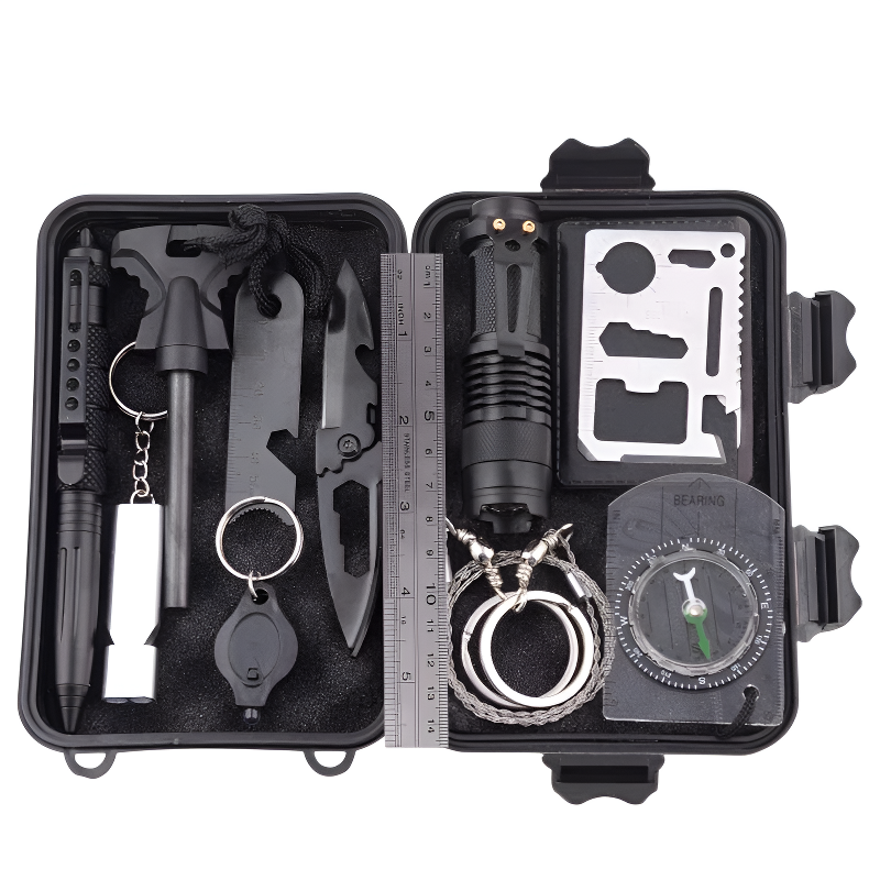 Black tactical kit