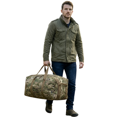 Camo holdall bag