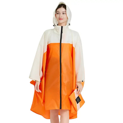 Poncho de pluie femme coupe-vent