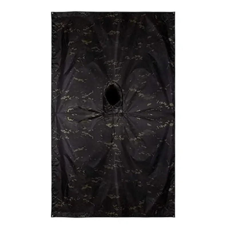 Poncho noir imperméable randonnée