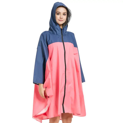 Poncho pluie bicolore