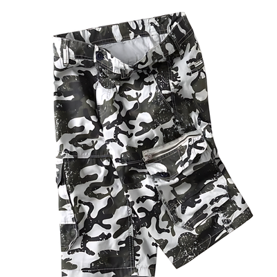 Quality Camo Cargo Shorts with Zipper Pockets