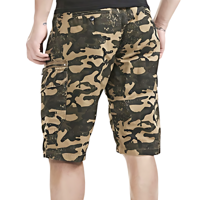 Quality Camo Cargo Shorts with Zipper Pockets