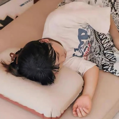 Self inflating camping pillow