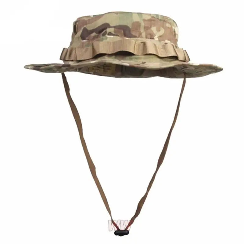 Short brim bush hat