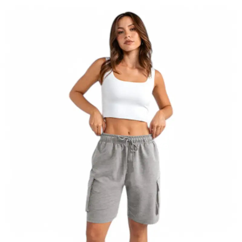 Short randonnée coton femme