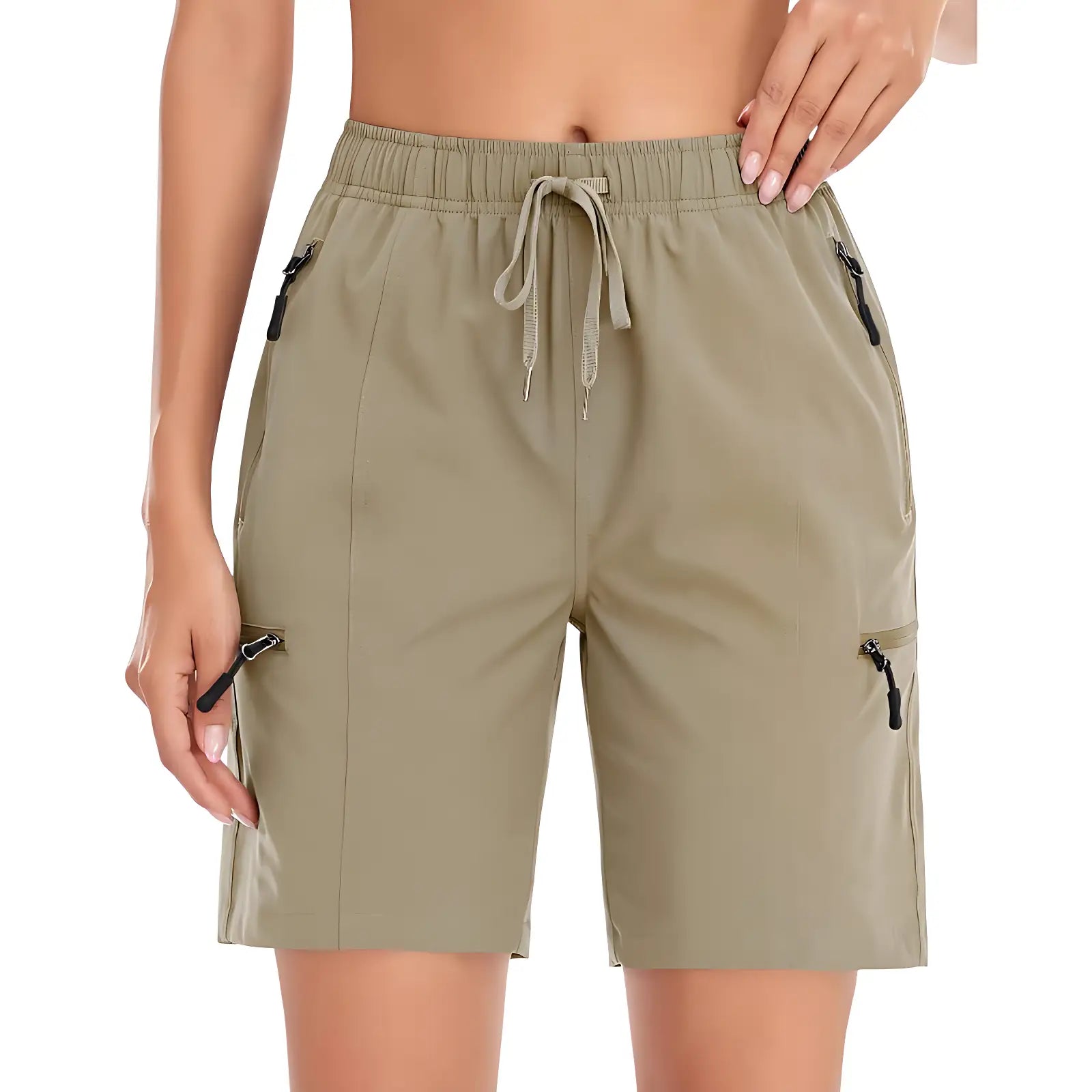 Short randonnée femme kaki