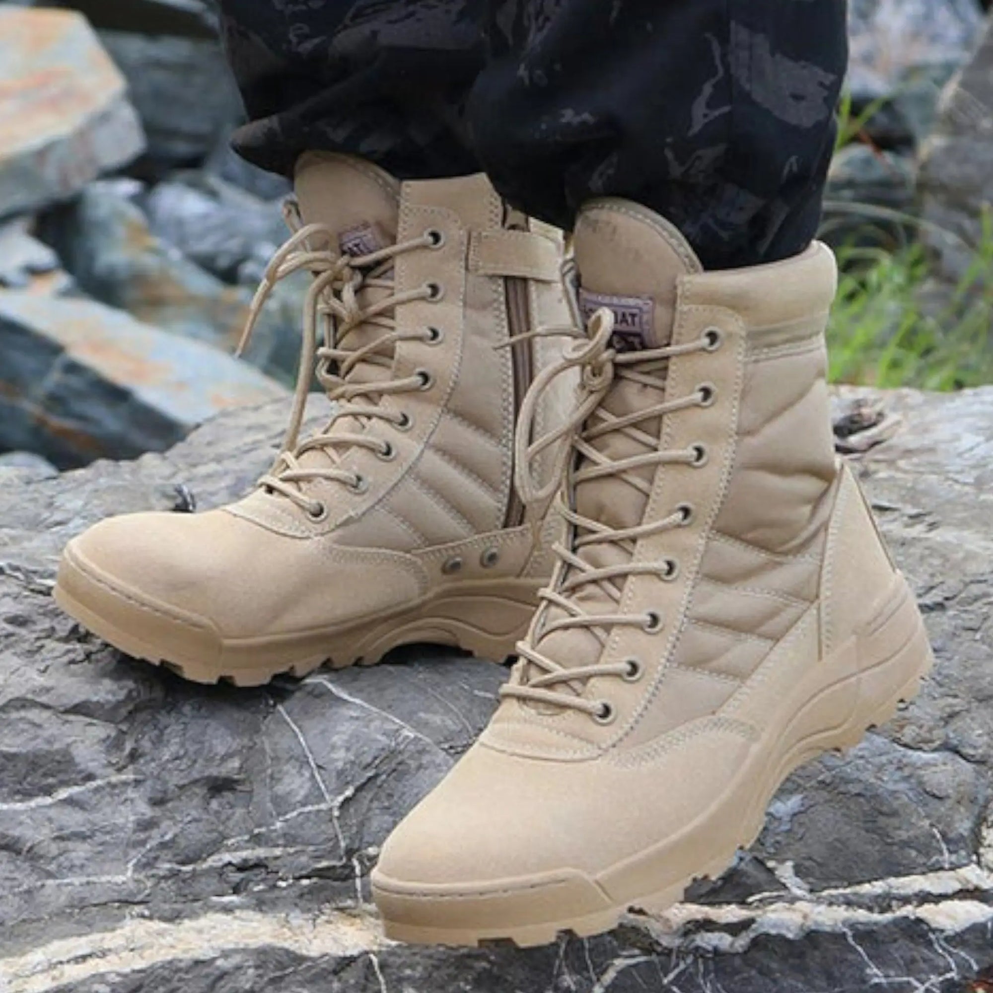 Side Zip Desert Boots