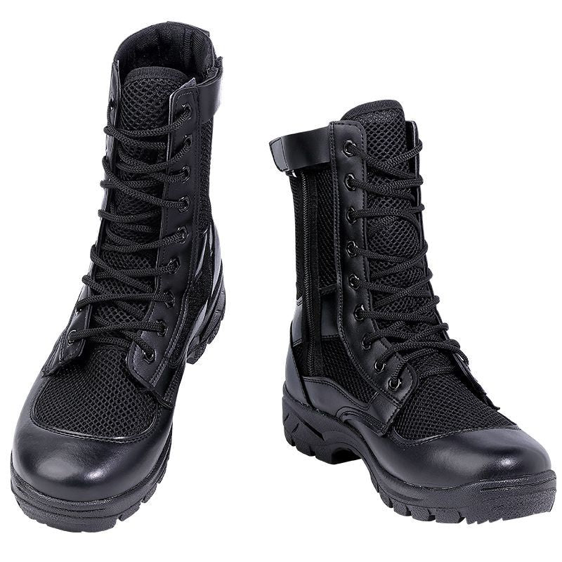 side zip tactical boots
