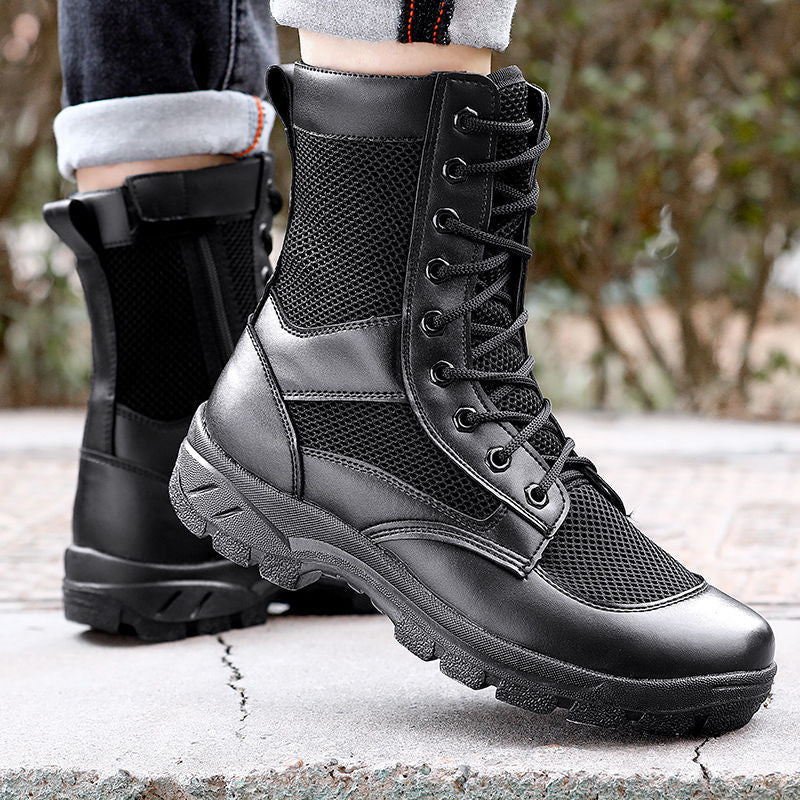 side zip tactical boots